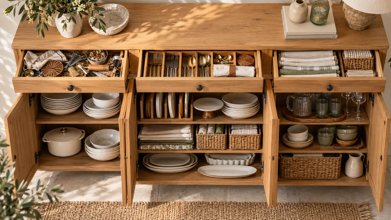 Buffet bois massif : éviter le beau meuble qui range mal