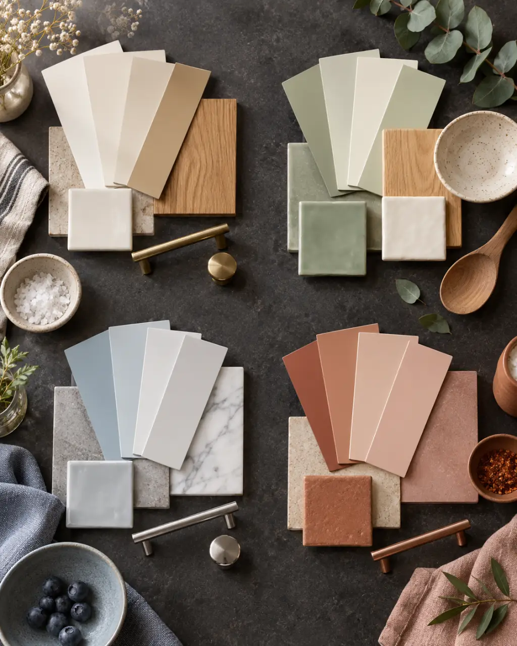 Couleur pour cuisine : 4 palettes pour éclairer une pièce sombre sans l’effacer