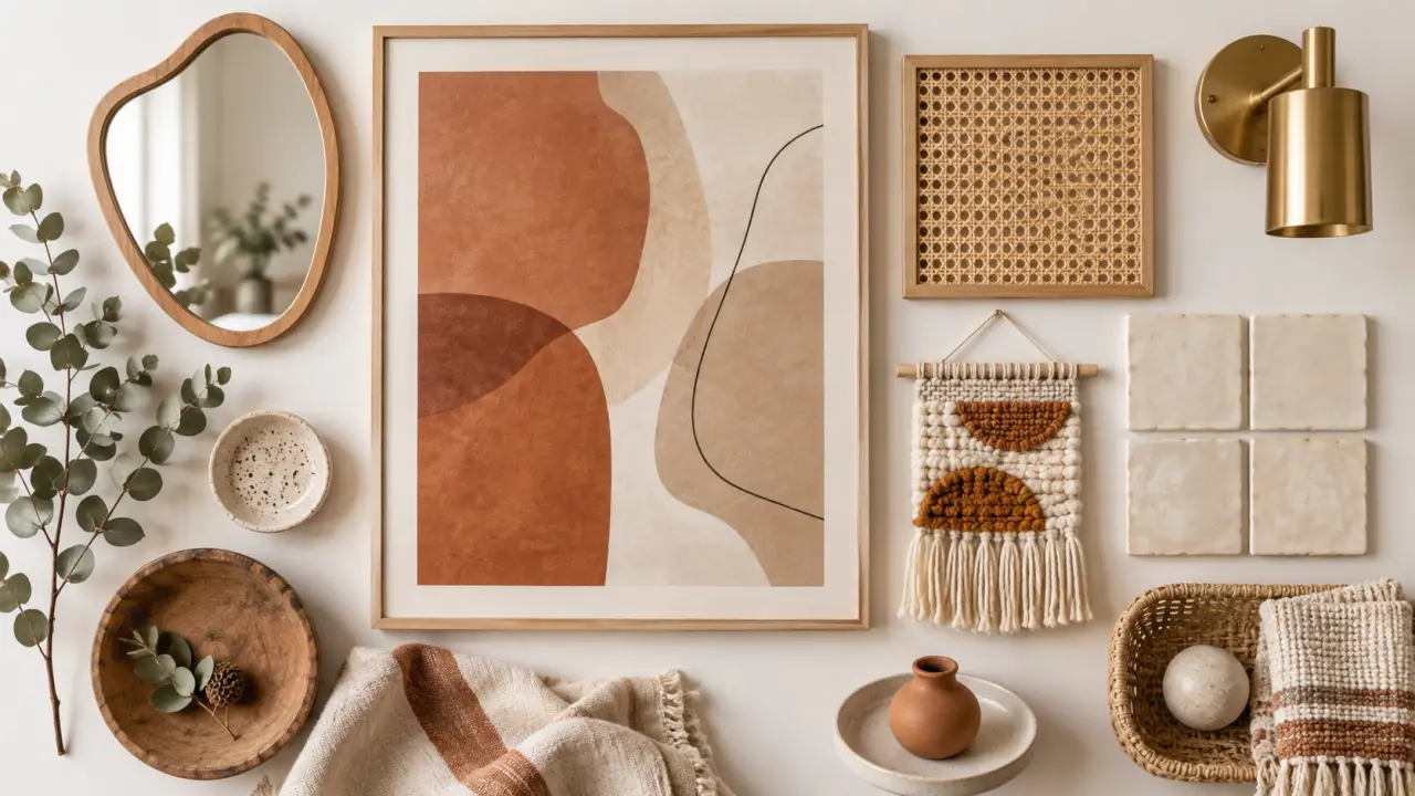 Décoration murale tendance : les matières et formats qui réchauffent un mur blanc