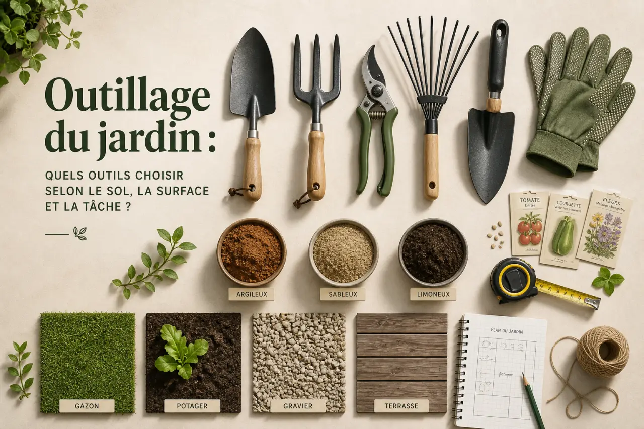 Outillage du jardin : quels outils choisir selon le sol, la surface et la tâche ?