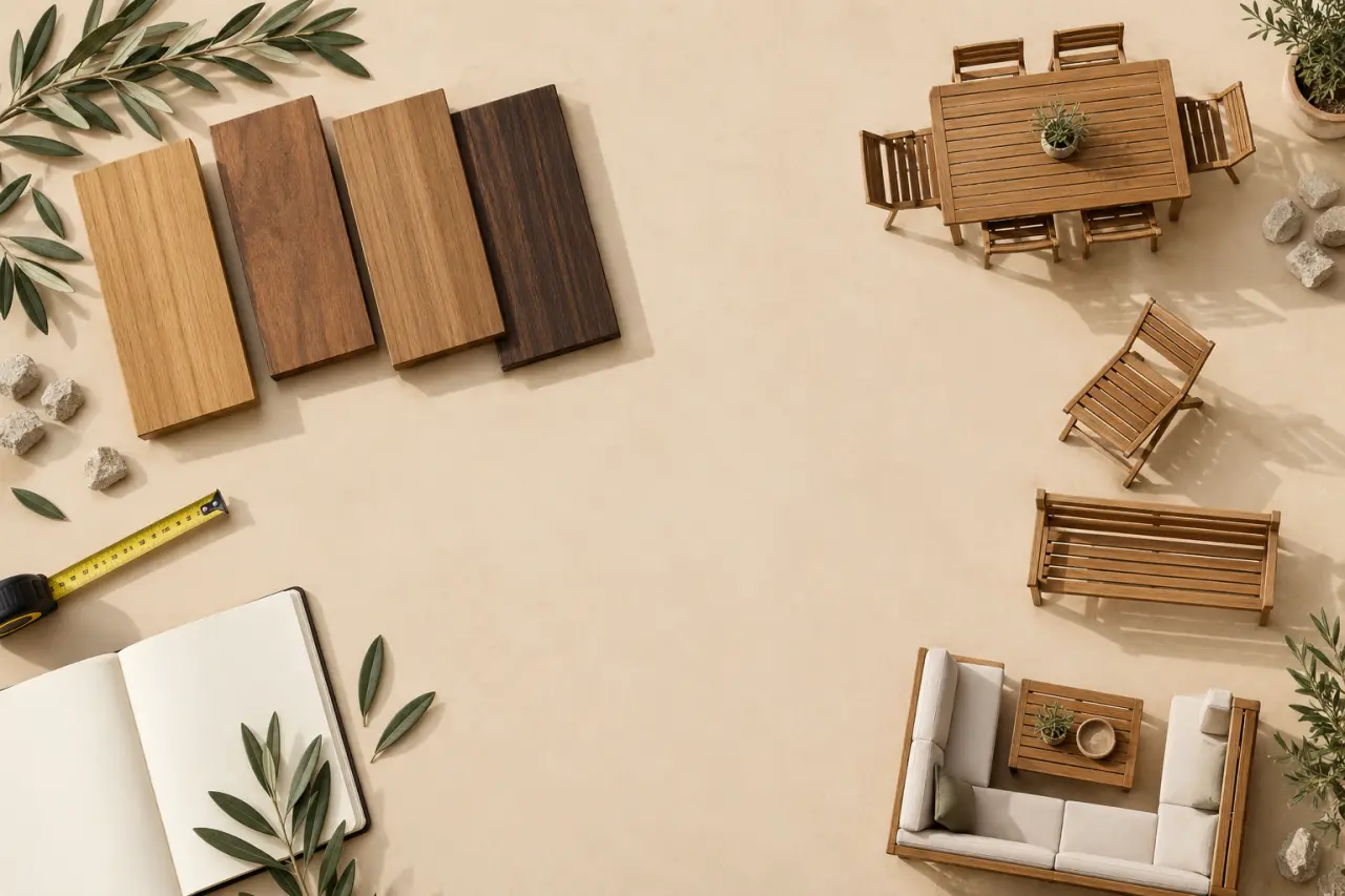 Meuble en bois pour extérieur : choisissez l’essence et le format adaptés à votre espace